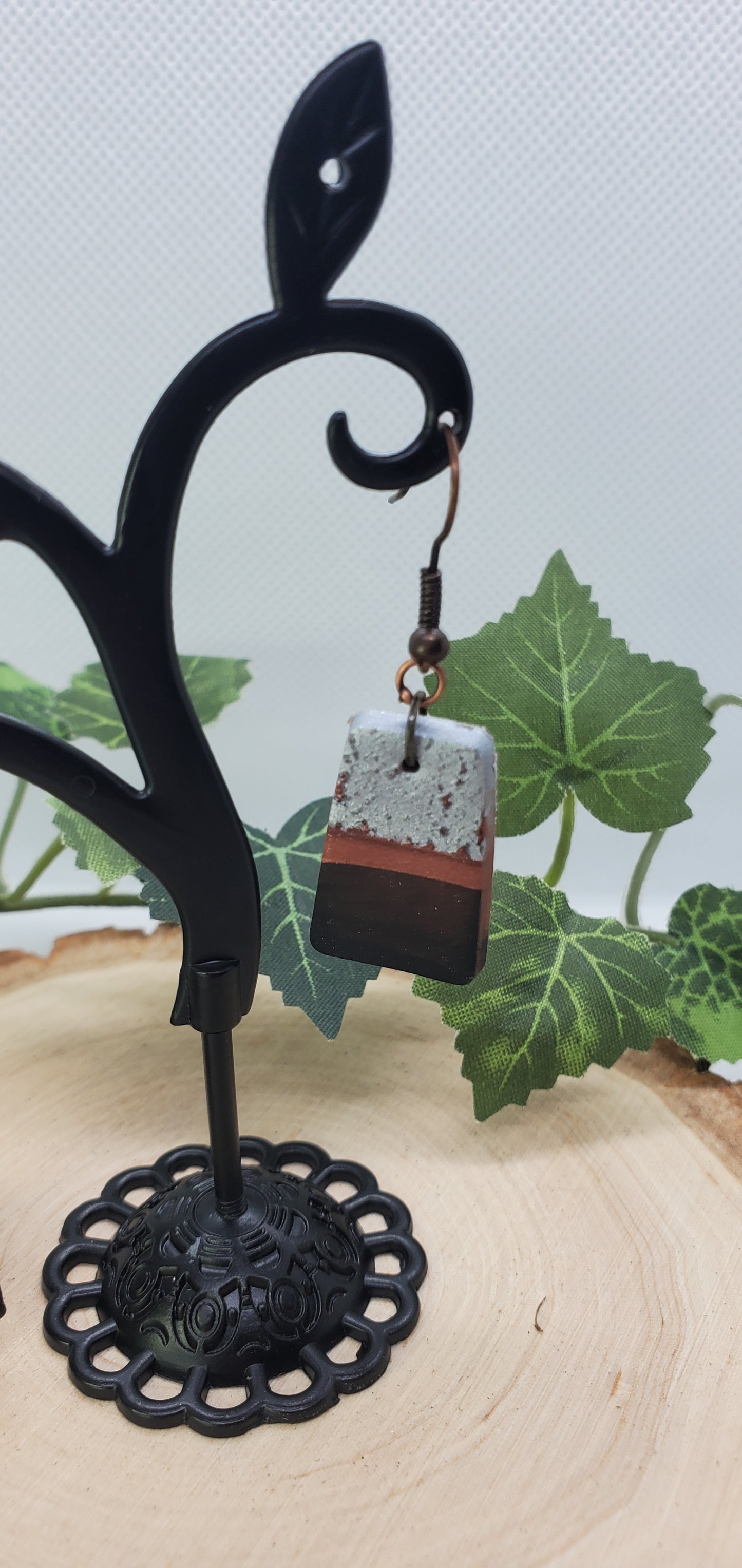 Earthy Minimal Polymer Clay Earrings - Wearable Art Active