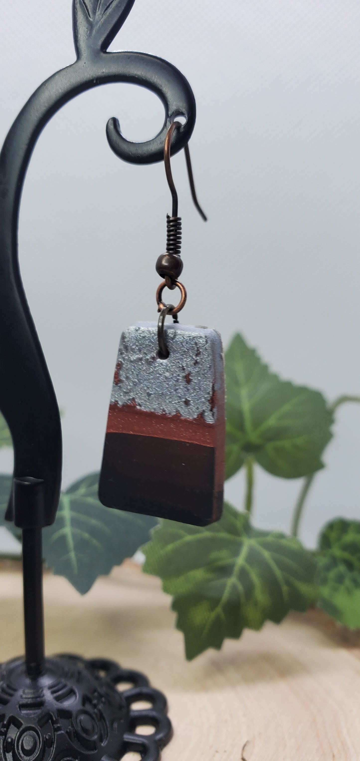 Earthy Minimal Polymer Clay Earrings - Wearable Art Active