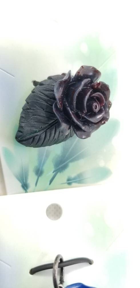 Rose and Leaf Pendant