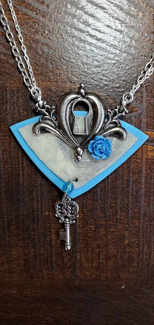 Cinderella Inspired Polymer Necklace and Earring Set