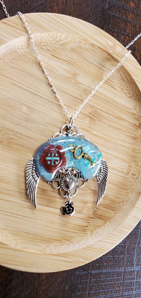 Winged Sega Genesis Controller Pendant Necklace