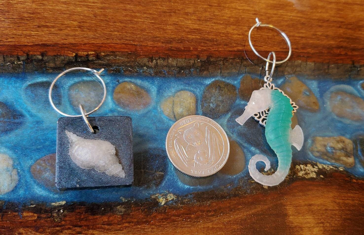 Sealife Wine Charms - set of 6